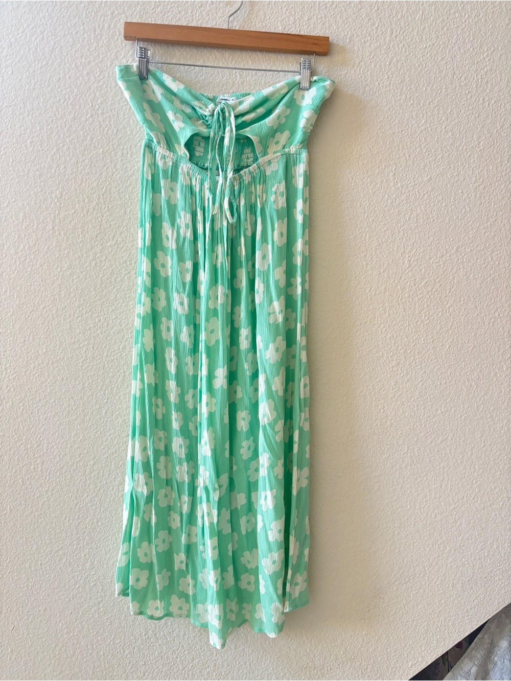 O'Neill Cut Out Maxi Dress Green Size Small